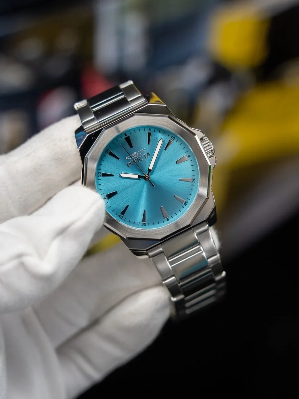 Invicta Speedway Mens Watch 42mm Tiffany Blue Dial Stainless Steel New in Box